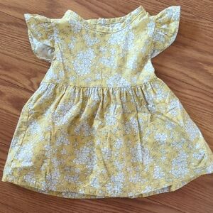 Yellow Floral Baby Dress
